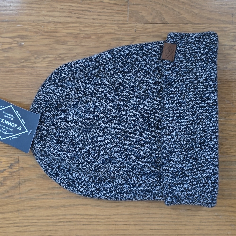 ST. JOHN'S BAY MENS HEATHER GRAY WINTER HAT ONE SIZE FITS MOST